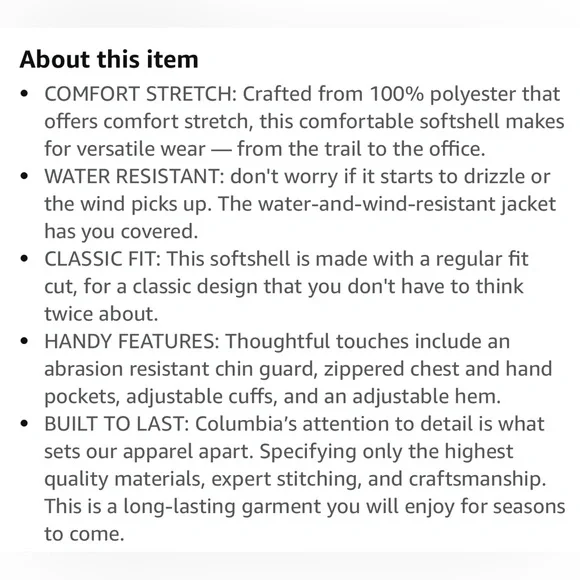 Columbia XXL Black Ascender Softshell Jacket! NEW! - Picture 13 of 16